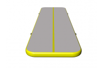Air Tumbling Mat Buy Gymnastics Equipment Gray Surface Yellow Side or Home Kameymall