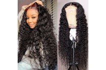 Wigs For Women Curly Hair Lace Front Deep Wave Long Chick Natural Black
