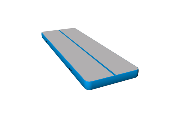 Air Track Mat Gray Surface Light Blue Side Kids Gym Equipment for Home Kameymall 