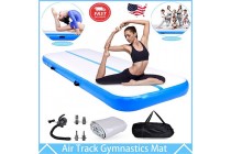 Air Track Mat Large Outdoors Inflatable Air Track Blue Tumble for Gym Yoga Training Kameymall 