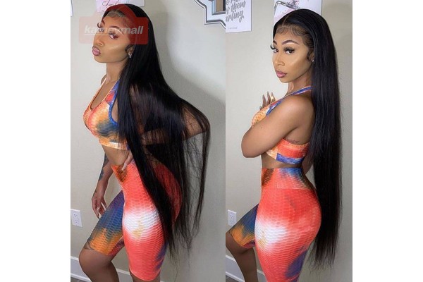 Hair Wigs Black Girl Hair Extensions Long Straight Human Hair 13×4 Lace Front Wigs 