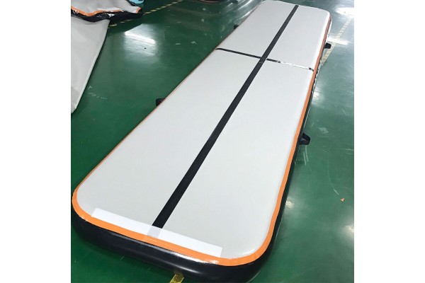 Air Track For Gym Customized Factory White Surface Black Side Tumbling Mat Kameymall