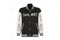 Street Baseball Uniform Jacket Essential Sweatshirt Letters Sweatshirts Kameymall