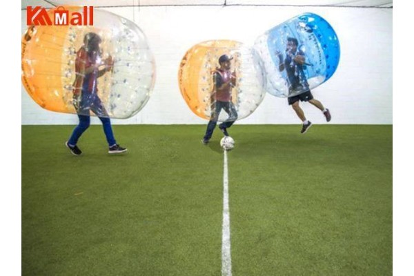 Zorb Ball Bubble Soccer UK Human Blow Up Ball Half Orange Transparent Kameymall

