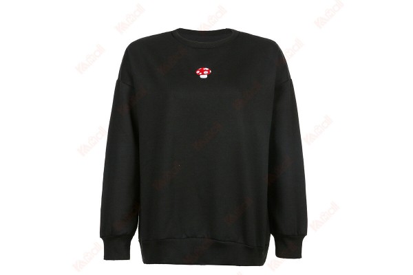 Spring Loose Casual Round Neck Sweatshirts Contrast Color Adult Sweatshirts Kameymall