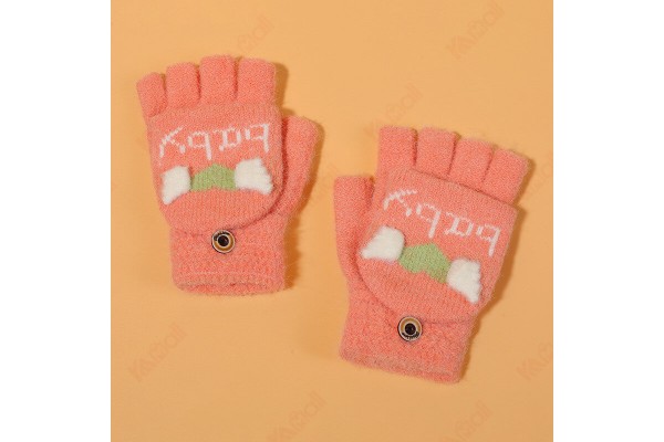 Kids Cotton Gloves Baseball Glove Fingerless Gloves Better Grip Gloves ​Kameymall