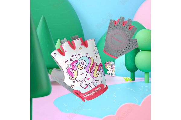 Fingerless Gloves Kids Gloves Waterproof Leather Work Glove Cartoon Glove Kameymall