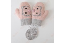 Baseball Glove Cartoon Cotton Winter Gloves Warm Gloves Fashionable Gloves Kameymall