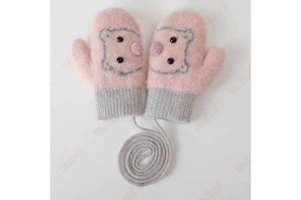 Baseball Glove Cartoon Cotton Winter Gloves Warm Gloves Fashionable Gloves Kameymall