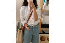 Womens White Shirts Blouses Cotton Tops For Womens Boxy Shirt Blouses Kameymall