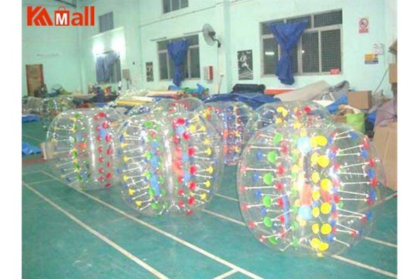 Zorb Ball Human Soccer Bubble Giant Clear Plastic Ball Colorful Dots Toy Fun Game

