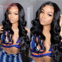 Hair Wig Extension For Fine Hair 13×6 Lace Front Wig Body Wave Virgin 180% Density
